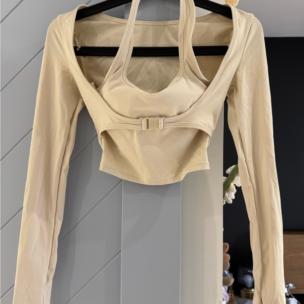 Wrap around yoga top